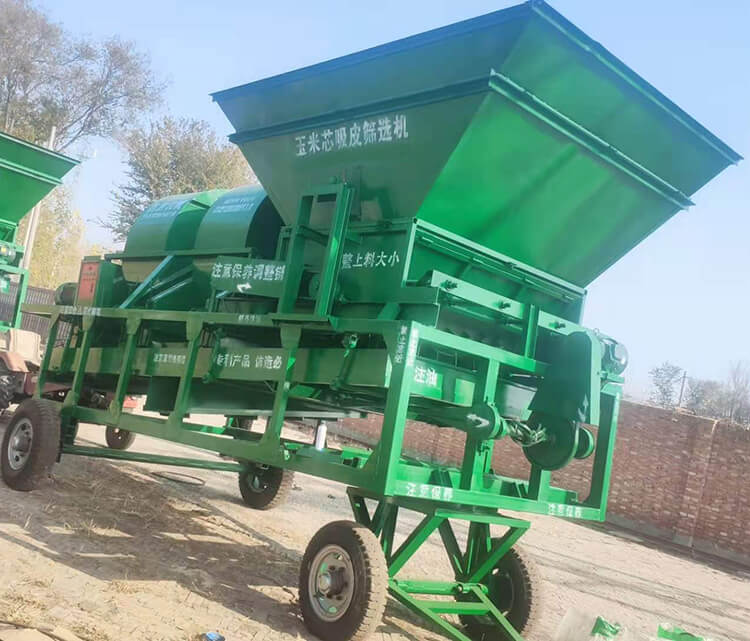豫見牌環保型玉米芯去皮機結構展示